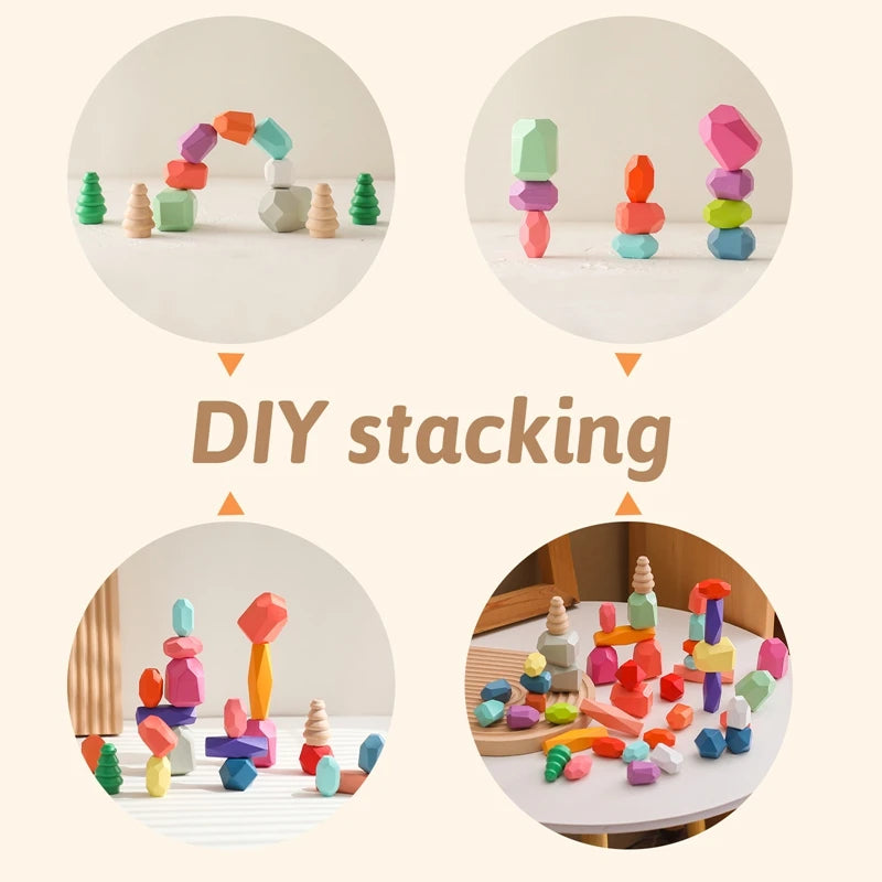 Rainbow Building Stone's- 48 piece