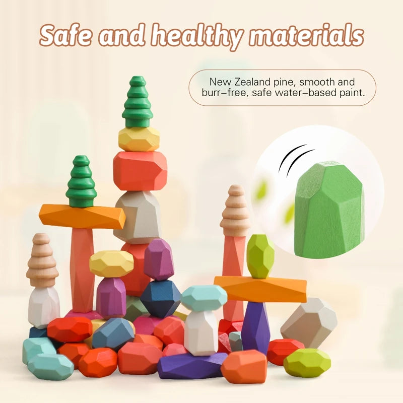 Rainbow Building Stone's- 48 piece