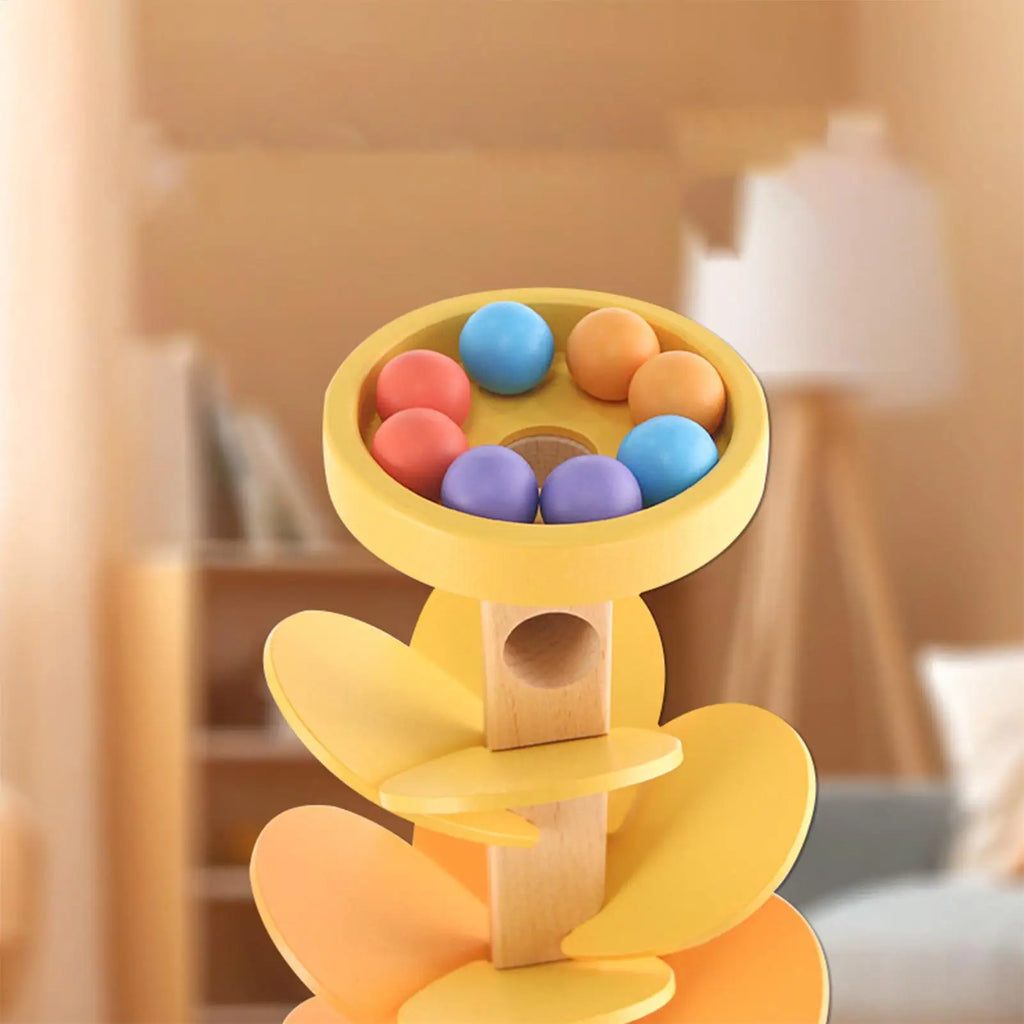Musical Tree Toy with Marble Run Race Track